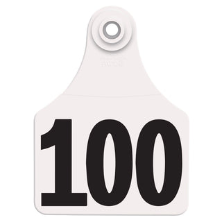 Allflex White Global Large Numbered Tags 76-100 : Pack of 25