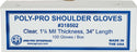 Polypro OB Shoulder Length Clear Gloves : 100ct