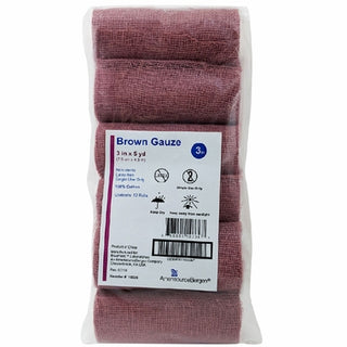 Gauze Rolls Brown 3