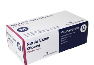 Americansource Bergen Nitrile Exam Gloves Medium : 200ct