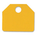 Yellow Plastic Blank Auction Sale Tags : 3 in x 2.5 in 1000ct