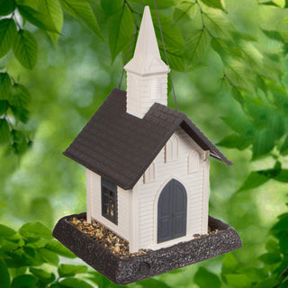 Wild Bird Feeder Small Church: Holds 5lbs