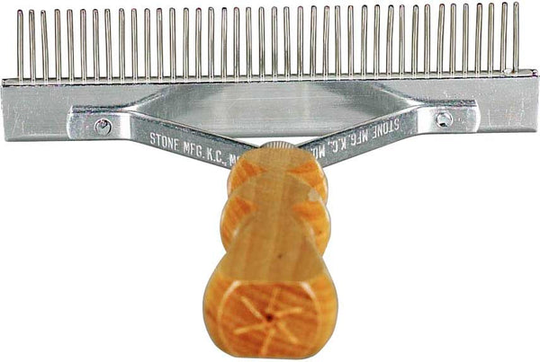 Stone Mfg Franklin Comb with Wood Handle : 6"