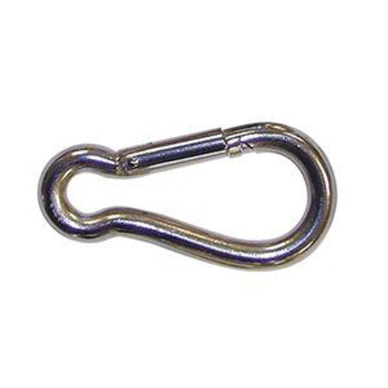 Safety Spring Hook Stainless Steel 3-1/8" : 10ct