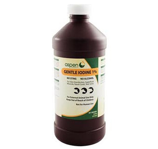 Aspen Gentle Iodine 1% Spray w/Sprayer Nozzle : 16oz
