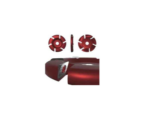 Roto Clip 6 Slot Flat Carbide Agressive Red Disc : 4.5