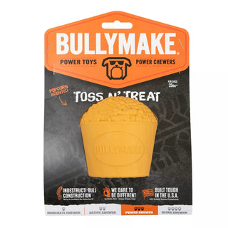 BullyMake Toss N Treat Popcorn Dog Toy