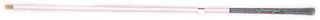 Stone White Fiberglass Sorting Pole with Gold Tip and Golf Grip: 36"