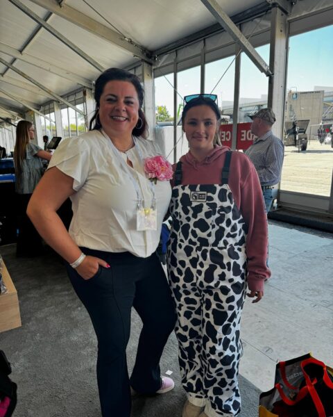 4-D Ag Adult Cow Print Bibbed Overalls : Small