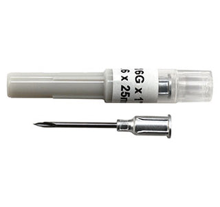 Aspen 16 gauge x 1 inch Aluminum Hub Disposable Needles : 100ct