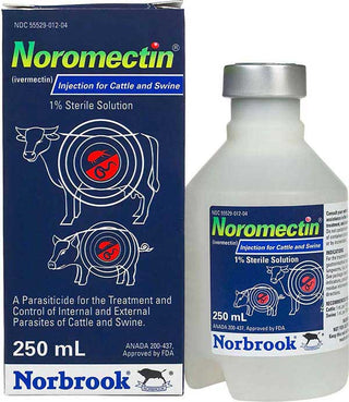 Norbrook Noromectin Ivermectin Injection 1% for Cattle & Swine: 250ml