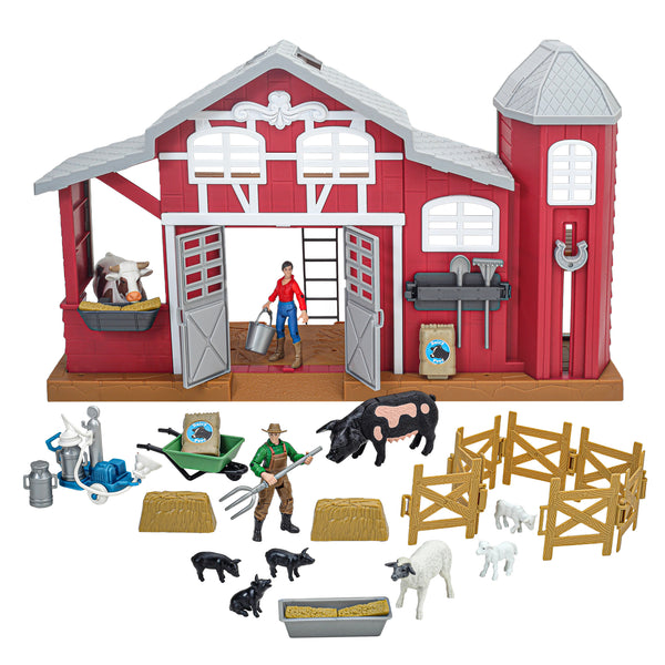 Big Country Toy Dairy Barn Playset : 38 Piece