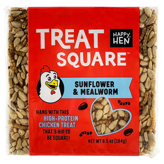 Happy Hen Treat Square Mealworm and Sunflower