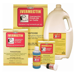 Durvet Ivermectin Pour-On Dewormer for Cattle: 250ml