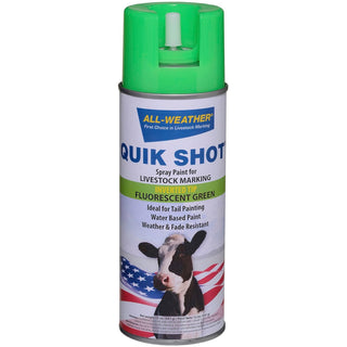 Quik Shot Spray Inverted Tip 12oz: Fluorescent Green