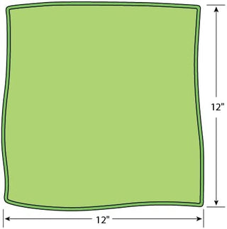 Microfiber Green Towels 12" x 12" : 500ct