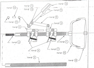 Calf Puller Stone Ratchet Parts : #6 Linkage Assembly