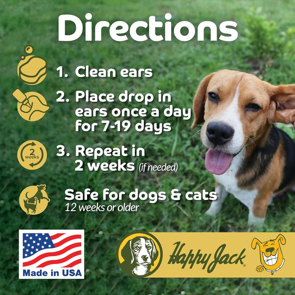 Happy Jack Mitex Ear Ointment : 1oz