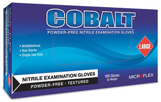 High Five Cobalt Blue Nitrile Powder Free XL Gloves : 100ct