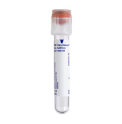 BD Vacutainer Plus Blood Tube Red Top 3ml : 100ct