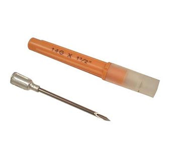 Excel 14G x 1.5" Disposable Aluminum Needles : 100ct