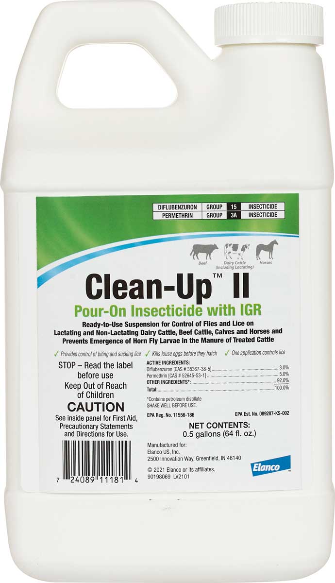Clean Up II Insecticide Pour On : 1/2 gal | Heritage Animal Health