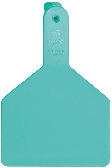 Z Tag No Snag Cow Tags : Blank- Pack of 100 Turquoise