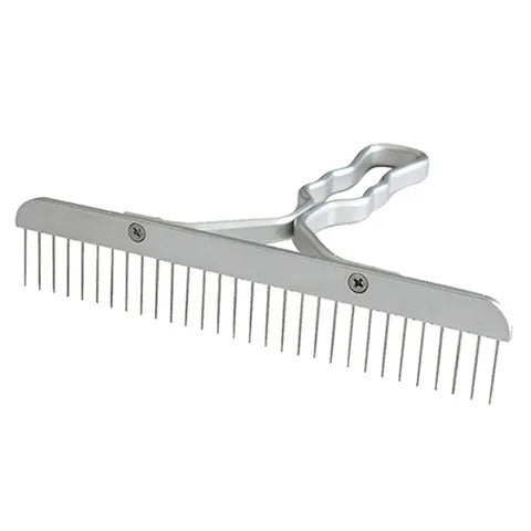 Franklin Skip Tooth Comb with Aluminum Handle : 9"