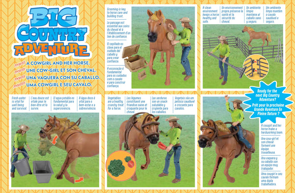 Big Country Toys Horse w/Cowgirl Playset : 19pc