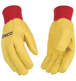 Kinco Yellow Cotton Chore Gloves 814XL: Pair