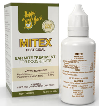 Happy Jack Mitex Ear Ointment : 1oz