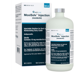 Moxi-Solv (Moxidectin) Injectable 10mg/ml : 500ml