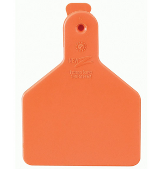 Z Tag No Snag Calf Tags: Blank- Pack of 100 Orange