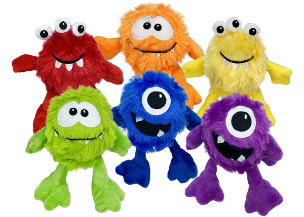 Plush Monster Dog Toy Assorted : Mini 5"