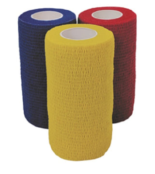 Cohesiant Wrap Primary Assorted Colors (Blue/Yellow/Red): 4inches x 5yards 12ct