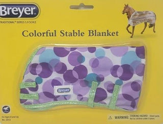 Breyer Colorful Stable Blanket Purple Dots : Each