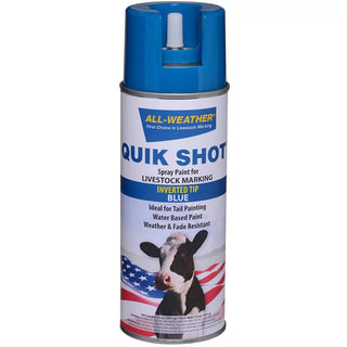 Quik Shot Spray Inverted Tip 16oz : Blue 12ct