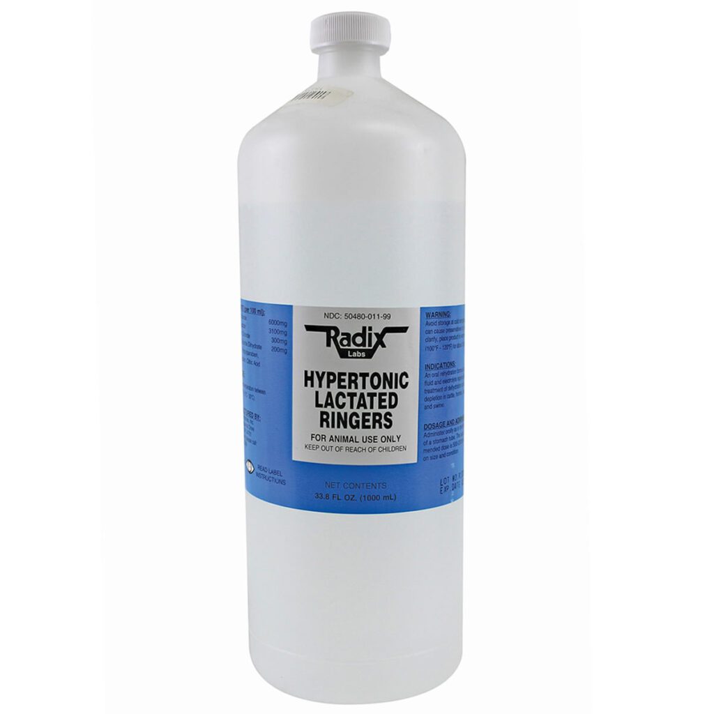 Radix Hypertonic Lactated Ringer : 1000ml | Heritage Animal Health