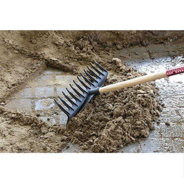 Scraperake Black  w/72" Handle