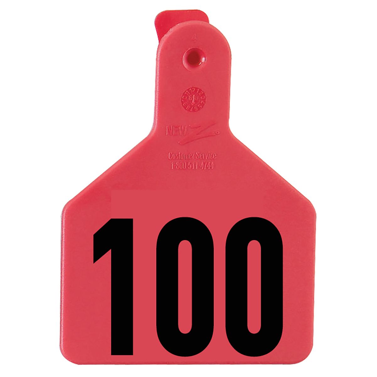 Z Tag Red No Snag Calf ID Tag - Numbered 76 - 100 : Pack of 25 ...