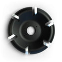Roto-Clip 6 Slot Round Carbide Black/Silver Disc : 4.5 inches