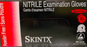 Skintx Nitrile Powder Free Black Exam Gloves : XLG 90ct
