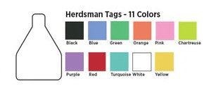 Temple Herdsman Medium Blank Tags with Rivets : Turquoise 25ct