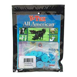 Y-Tex Blank Male Buttons - Blue