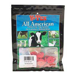 Y-Tex Blank Male Buttons - Red