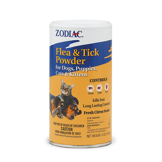 Zodiac Flea & Tick Powder for Cats & Dogs : 6oz