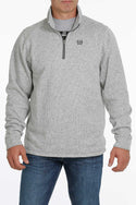 Cinch Men's Sweater Grey 1/4 Zip XLg