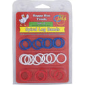 Happy Hen Spiral Leg Bands Assorted Colors 24ct : Size 11