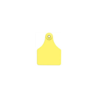 Allflex Global Blank Large Calf ID Ear Tags: Pack of 25 Yellow