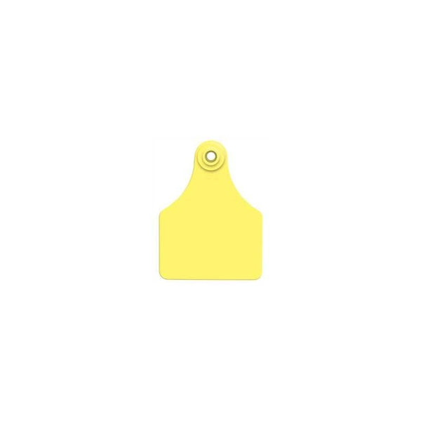 Allflex Global Blank Large Calf ID Ear Tags: Pack of 25 Yellow